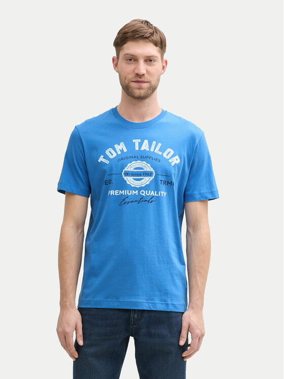 Tom Tailor Тишърт 1037735 Син Regular Fit за Мъже цена