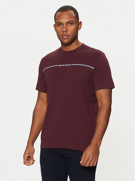 Tom Tailor Тишърт 1037803 Бордо Regular Fit за Мъже цена