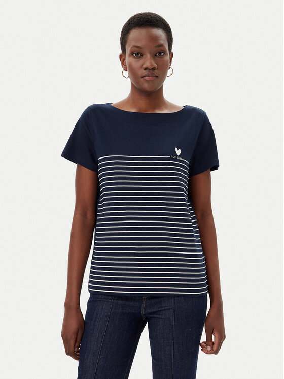 Tom Tailor Тишърт 1045544 Тъмносин Regular Fit за Жени цена