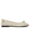 Tommy Hilfiger Балеринки Toe Cap Suede Ballerina FW0FW08909 Бежов за Жени цена
