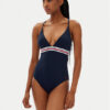 Tommy Hilfiger Бански костюм UW0UW05847 Тъмносин за Жени цена