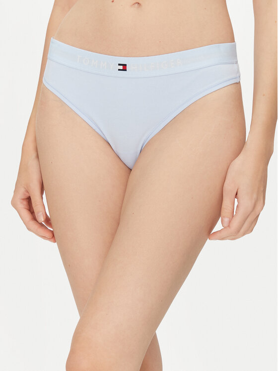 Tommy Hilfiger Бикини тип прашка UW0UW04146 Светлосиньо за Жени цена