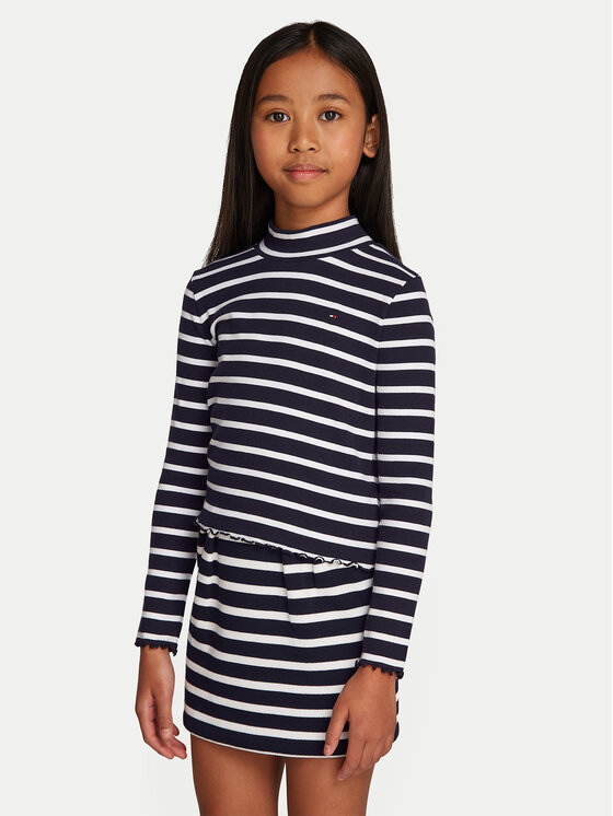 Tommy Hilfiger Блуза KG0KG08174 Тъмносин Regular Fit за Момичета цена