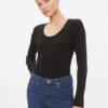 Tommy Hilfiger Блуза WW0WW41654 Черен Slim Fit за Жени цена