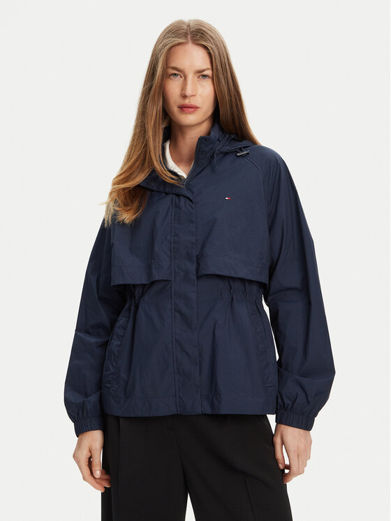 Tommy Hilfiger Ветровка WW0WW46444 Тъмносин Relaxed Fit за Жени цена