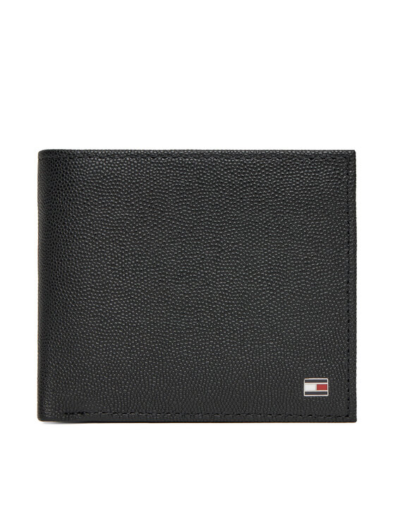 Tommy Hilfiger Голям мъжки портфейл Th Flag Cc Flap And Coin AM0AM13520 Черен за Мъже цена