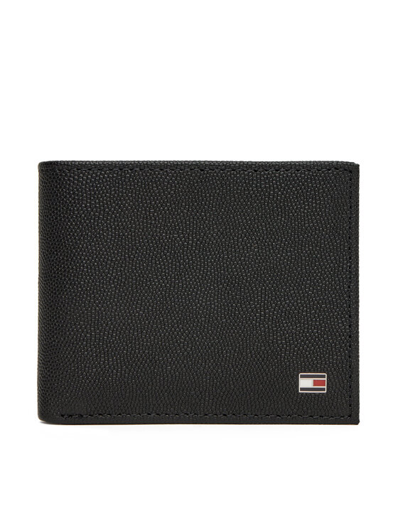 Tommy Hilfiger Голям мъжки портфейл Th Flag Mini Cc Wallet AM0AM13518 Черен за Мъже цена