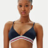 Tommy Hilfiger Горнище на бански UW0UW05805 Тъмносин за Жени цена