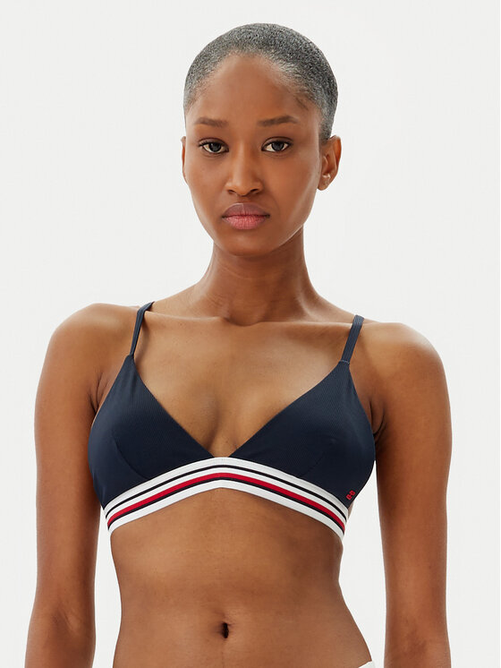 Tommy Hilfiger Горнище на бански UW0UW05805 Тъмносин за Жени цена