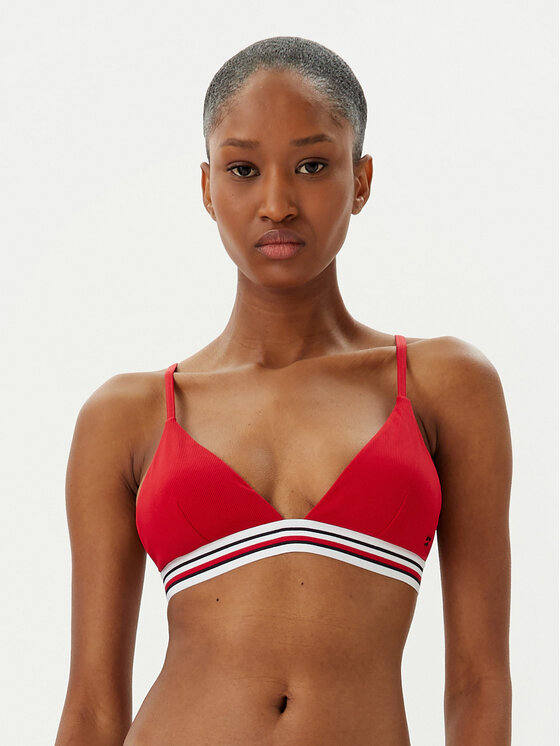 Tommy Hilfiger Горнище на бански UW0UW05805 Червен за Жени цена