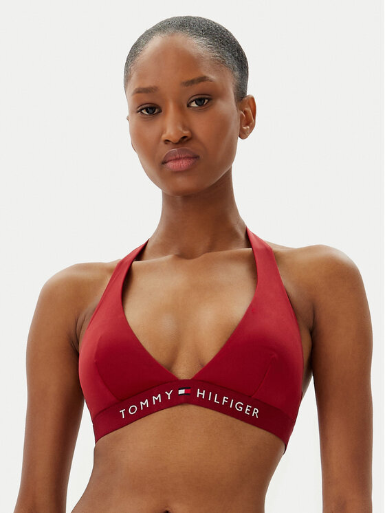 Tommy Hilfiger Горнище на бански UW0UW05813 Червен за Жени цена