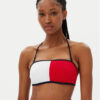 Tommy Hilfiger Горнище на бански UW0UW05816 Червен за Жени цена