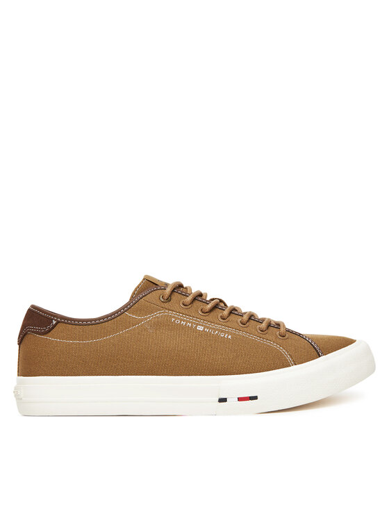 Tommy Hilfiger Гуменки Hi Vulc Street Canvas FM0FM05515 Кафяв за Мъже цена