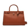 Tommy Hilfiger Дамска чанта American Icon Tote Leather AW0AW17185 Кафяв за Жени цена