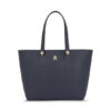 Tommy Hilfiger Дамска чанта Emblem Shopper AW0AW15178 Тъмносин цвят на ниска цена