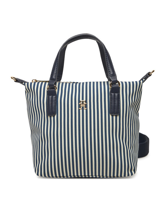 Tommy Hilfiger Дамска чанта Poppy Summer Small Tote AW0AW17202 Тъмносин за Жени цена