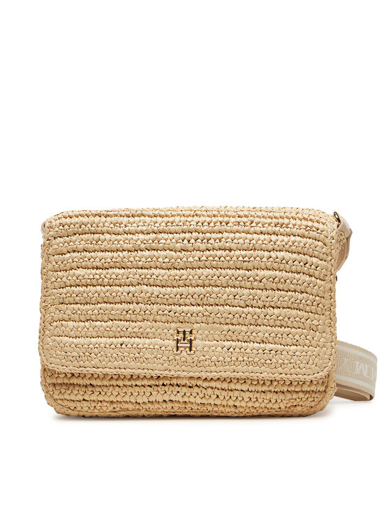 Tommy Hilfiger Дамска чанта Spring Logo Conv Crossover AW0AW17224 Бежов за Жени цена