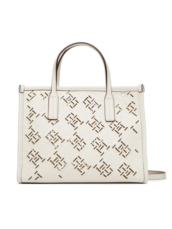 Tommy Hilfiger Дамска чанта Th City Mini AW0AW17500 Екрю цвят на ниска цена