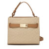 Tommy Hilfiger Дамска чанта Th Heritage Mini Satchel Canvas AW0AW17406 Бежов за Жени цена