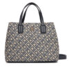 Tommy Hilfiger Дамска чанта Th Jacquard Satchel AW0AW17444 Тъмносин за Жени цена