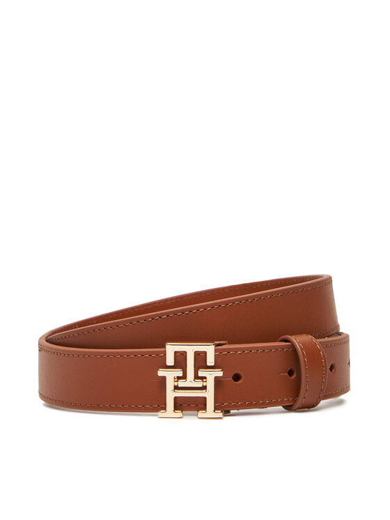 Tommy Hilfiger Дамски колан Th Modern 2.5 AW0AW17496 Кафяв за Жени цена