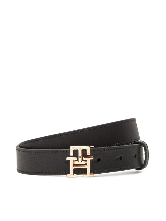Tommy Hilfiger Дамски колан Th Modern 2.5 AW0AW17496 Черен за Жени цена