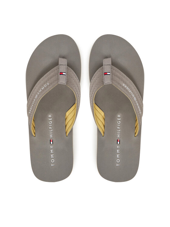 Tommy Hilfiger Джапанки Hilfiger Nyc Beach Sandal FM0FM05437 Сив за Мъже цена