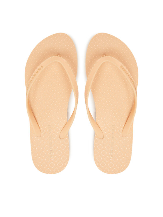 Tommy Hilfiger Джапанки Hilfiger Strap Beach Sandal FW0FW08736 Оранжев за Жени цена
