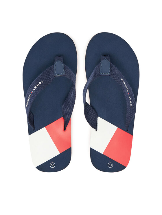 Tommy Hilfiger Джапанки T3X8-33908-0058 S Тъмносин за Момчета цена