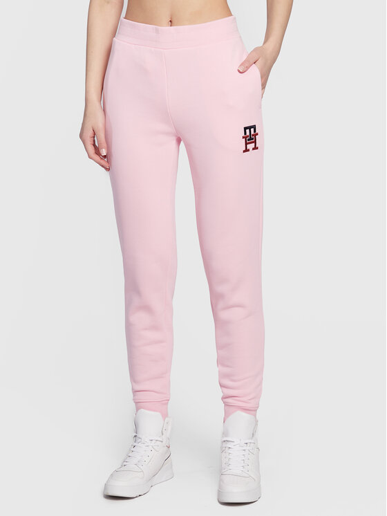 Tommy Hilfiger Долнище анцуг Monogram Emb WW0WW37435 Розов Regular Fit за Жени цена