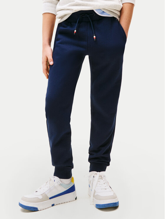 Tommy Hilfiger Долнище анцуг Script Flag KB0KB09694 Тъмносин Regular Fit за Момчета цена