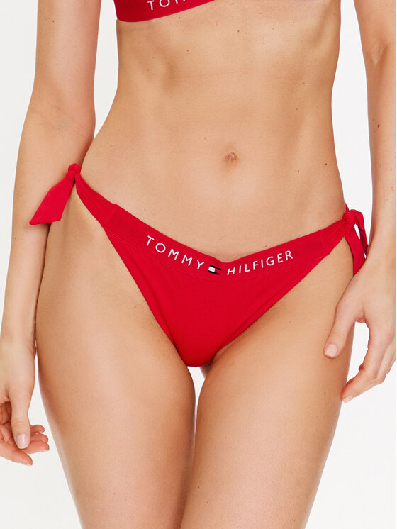 Tommy Hilfiger Долнище на бански UW0UW04497 Червен за Жени цена