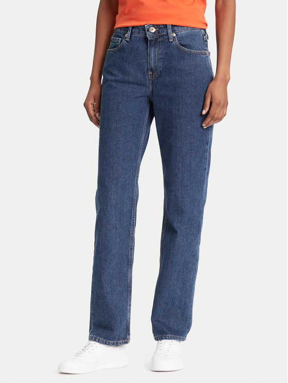 Tommy Hilfiger Дънки Classic WW0WW45672 Син Straight Fit за Жени цена