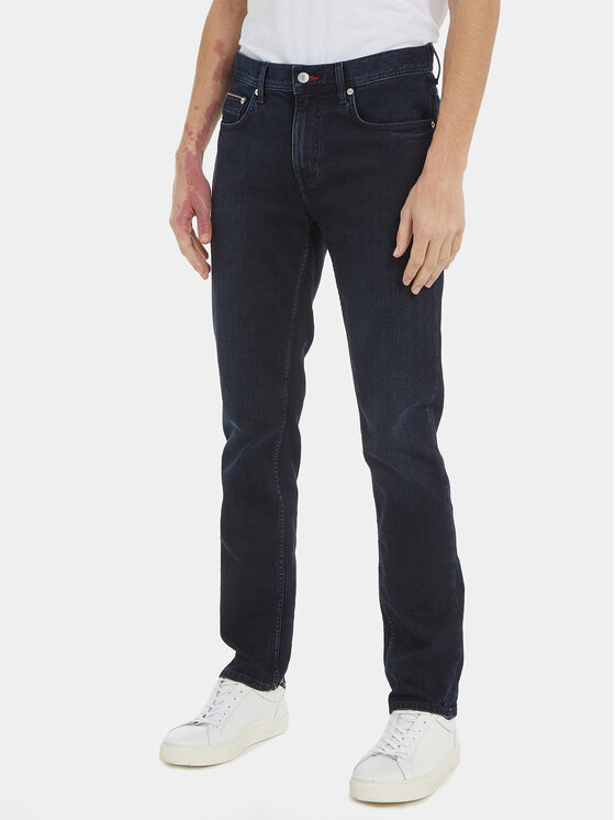 Tommy Hilfiger Дънки Denton MW0MW33338 Тъмносин Straight Fit за Мъже цена