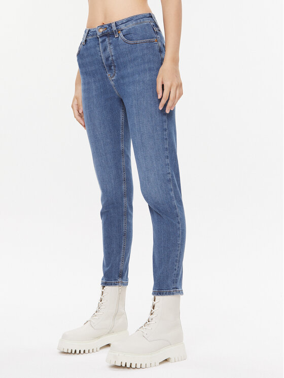 Tommy Hilfiger Дънки Gramercy WW0WW38895 Син Tapered Fit за Жени цена