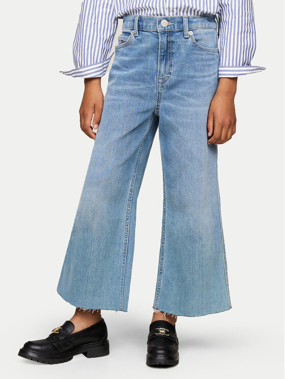 Tommy Hilfiger Дънки KG0KG08145 Син Wide Leg за Момичета цена