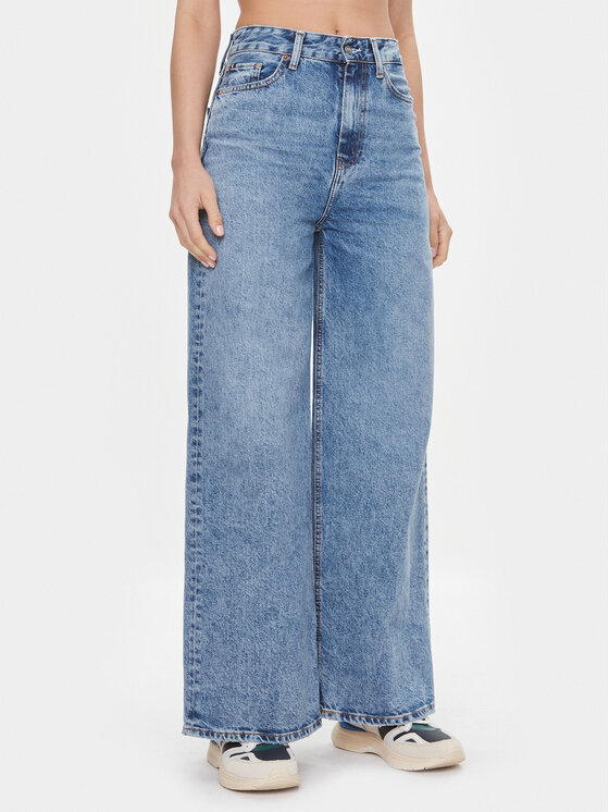 Tommy Hilfiger Дънки WW0WW39634 Син Wide Leg за Жени цена