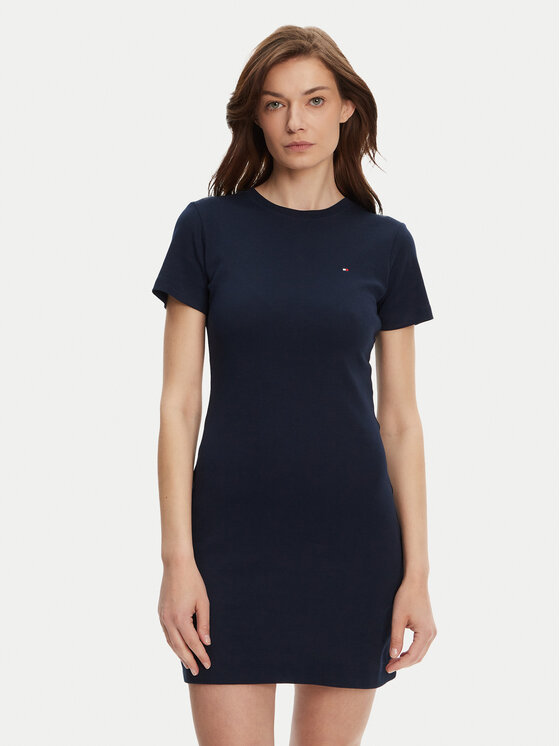 Tommy Hilfiger Ежедневна рокля New Cody WW0WW42721 Тъмносин Slim Fit за Жени цена