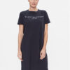 Tommy Hilfiger Ежедневна рокля Rlx Corp Logo Tshirt Drs Ss WW0WW41013 Тъмносин Regular Fit за Жени цена