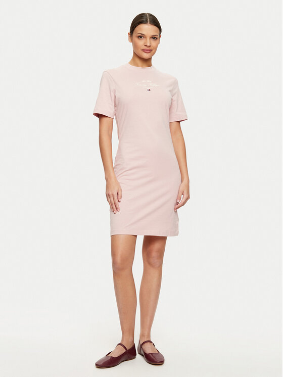Tommy Hilfiger Ежедневна рокля WW0WW43830 Розов Regular Fit за Жени цена