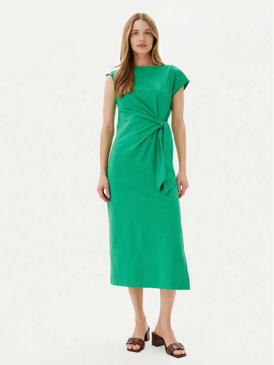 Tommy Hilfiger Ежедневна рокля WW0WW45159 Зелен Regular Fit за Жени цена