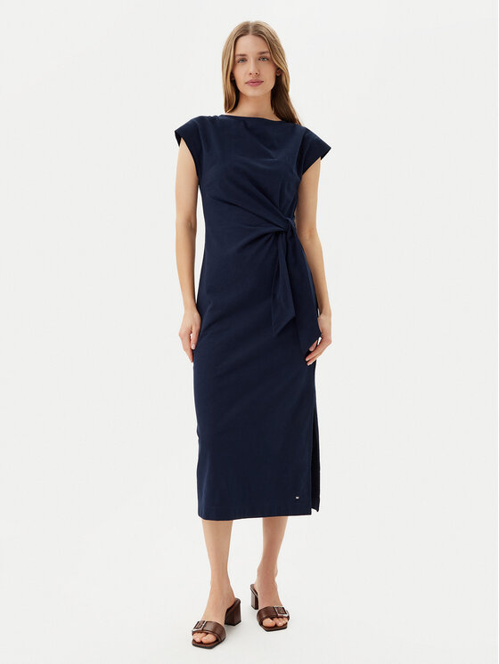 Tommy Hilfiger Ежедневна рокля WW0WW45159 Тъмносин Regular Fit за Жени цена