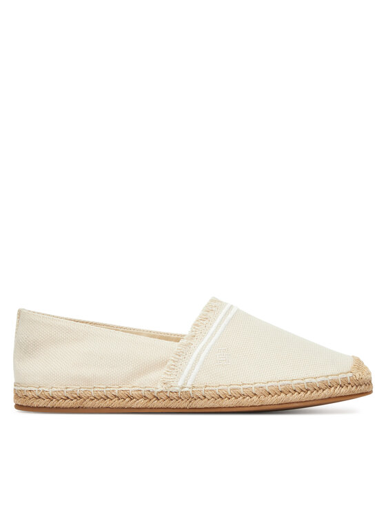 Tommy Hilfiger Еспадрили Fringe Canvas Closed Espadrille FW0FW08881 Бежов за Жени цена