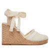 Tommy Hilfiger Еспадрили Fringe Canvas High Wedge FW0FW08878 Екрю за Жени цена