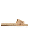 Tommy Hilfiger Еспадрили Knit Mesh Espadrille Flat Sandal FW0FW08744 Бежов цвят на ниска цена