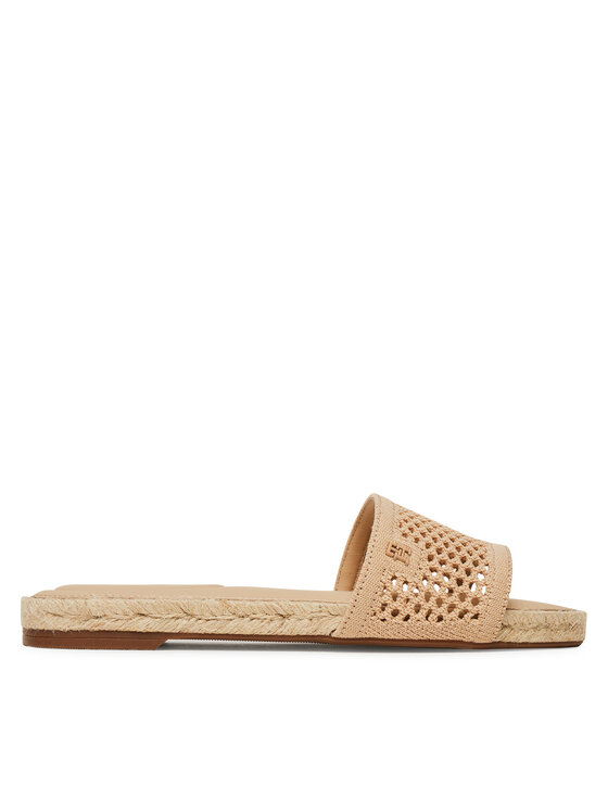 Tommy Hilfiger Еспадрили Knit Mesh Espadrille Flat Sandal FW0FW08744 Бежов за Жени цена