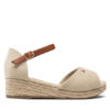 Tommy Hilfiger Еспадрили Rope Wedge Sandal T3A7-32185-0048 M Бежов цвят на ниска цена