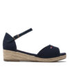 Tommy Hilfiger Еспадрили Rope Wedge Sandal T3A7-32185-0048 M Тъмносин за Жени цена