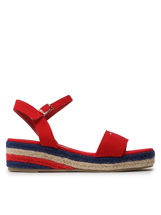 Tommy Hilfiger Еспадрили Rope Wedge T3A7-32778-0048300 S Червен за Момичета цена