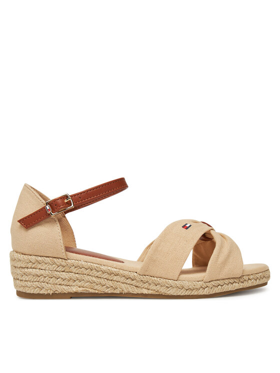 Tommy Hilfiger Еспадрили T3A7-33801-0048 S Бежов за Унисекс цена